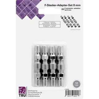 TRU Components F-Stecker, Set Verbinder (Antennenkabel), Antennenkabel