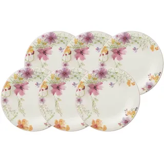 Villeroy & Boch Speiseteller Mariefleur Basic 27 cm bunt 6er Set