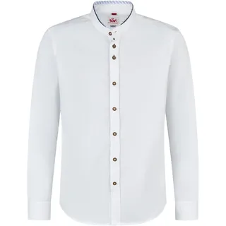 Spieth & Wensky Trachtenhemd "Spieth & Wensky Trachtenhemd Kreuth" Trachtenhemd in in Slim Fit, weiß, d,blau