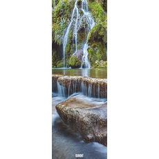 Wasserfälle 2024 - Foto-Kalender - King-Size - 34x98 - Waterfalls - Natur: Waterfalls