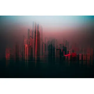 Papermoon "Photo-Art CARMINE CHIRIACO, ABU DHABI SKYLINE", bunt,
