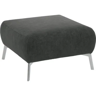 Home Affaire Polsterhocker Bellini Chenille 75 x 47 x 75 cm Grau