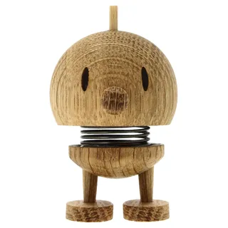 Hoptimist Bumble Wobbly Figure Decoration – Wooden Desk and Office Gadget – Fun Collectible Gift for Men and Women – Danish Design – Oak – 5.8 x 3.5 cm – X-Small – Oak