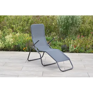 MERXX Wellnessliege "XXL" extragroße Liegefläche von ca. 205x55 cm und extrahohe Sitzhöhe, graphit