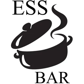 queence Wanddekoobjekt »ESSBAR« Stahlschild, Blechschild, Spruch, Witzig, Wanddeko, retro, 20x30cm, schwarz