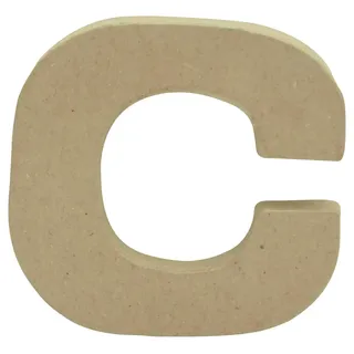 Décopatch AC815C - Kleiner Buchstabe aus Pappmaché, c 1,5x8,5x8,5cm, perfekte Deko für das Zuhause, 1 Stück