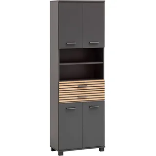 Schildmeyer Katta Hochschrank 59,8 x 32,6 x 180,9 cm Anthrazit Holz