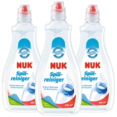 Bild Spülreiniger für Babyflaschen | 500 ml | Ideal zur Reinigung von Babyflaschen, Sauger & Zubehör | Parfümfrei | pH-neutral | 3 Stück