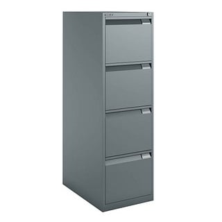 BISLEY Hängeregistraturschrank anthrazit 4 Schubladen 41,3 x 62,2 x 132,1 cm