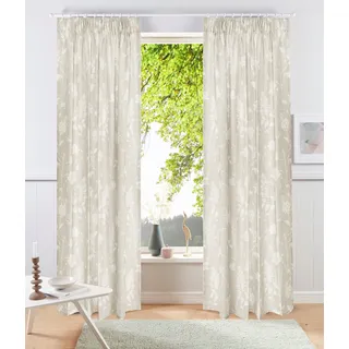 Gardine OTTO HOME "Linnah" Gr. 3, beige (sand), B:225cm H:135cm, Polyester, recyceltes Polyester (rPET), Gardinen, Gardine, halbtransparent, strukturiert, Wohnzimmer, Schlafzimmer, Esszimmer