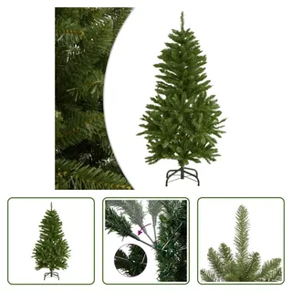 The Living Store Künstlicher Weihnachtsbaum Klappbar mit Ständer Grün 120 cm - Grün