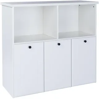 Arthur Berndt Spielzeugregal Thilo mit 3 großen Schubkästen , Weiß , Holzwerkstoff , 102x92x42 cm , Blauer Engel, Hergestellt in Deutschland , Babymöbel & Kindermöbel, Babyzimmer, Babyregale & Kinderregale