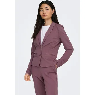 Only Jerseyblazer »ONLPOPTRASH – 2-Knopf Blazer mit taillierter Silhouette« regular fit, Milano Rib, Materialmix, Reverskragen, unifarben