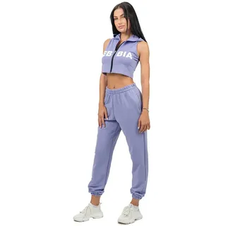 Nebbia Oversized With Pockets Gym Time Joggers - Light Purple - S