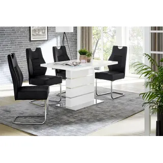 Jockenhöfer Gruppe Esstisch Antonia, Breite 120-160 cm weiß