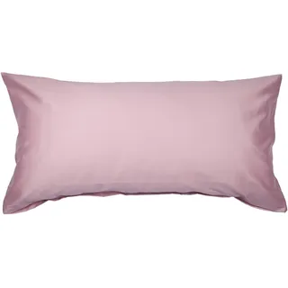 Kissenbezug JANINE "Colors Mako Satin", rosa (rose), B:80cm L:40cm, Mako-Satin, Mako-Satin, Kissenbezüge, Kissenbezug, mit Reißverschluss, uni Kissenhülle, feinfädig, 100% Baumwolle