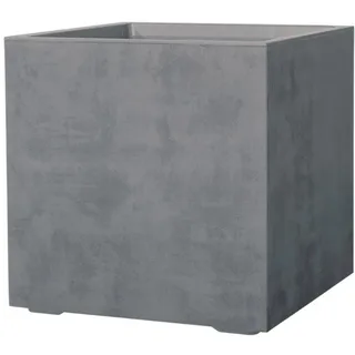 Deroma Pflanzer Würfel Millenium Grau Klar 39CM