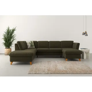 Home Affaire Wohnlandschaft Polyester U-Form grün
