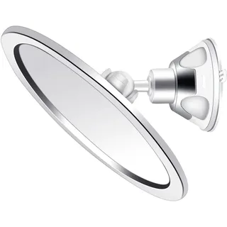 Watkings Fogless Rasierspiegel Duschspiegel, 360 Grad Spiegel mit saugnapf Kosmetikspiegel, Beschlagfreier Badspiegel Schminkspiegel für die Dusche