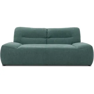 DOMO. collection Sofa Boho, 2-Sitzer Couch im Boho-Style, 2er Sofa, Bigsofa Garnitur Polstersofa, 200 x 109 x 81 cm (BxTxH), petrol