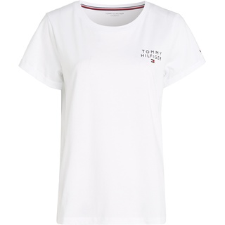 Tommy Hilfiger »SHORT SLEEVE T-SHIRT«, mit Tommy Hilfiger Markenlabel, Weiß