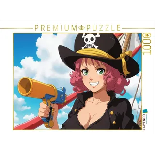 Calvendo Puzzle · Anime Girl Piratin | Auf ins große Mangaabenteuer · 1000 Teile · Lege-Größe 64 × 48 cm · CALVENDO Puzzle