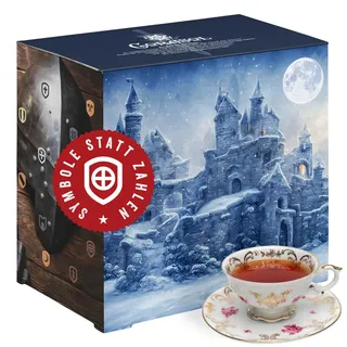 Corasol Escape & Tee Adventskalender Rätsel-Triller für Erwachsene: Rot rieselt der Schnee (214 g)