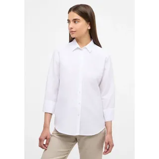 Eterna Hemdbluse ETERNA "LOOSE FIT", Damen, Gr. 40, weiß, 59% Baumwolle, 41% Leinen, normal, Blusen Hemdbluse, EASY IRON (bügelleicht)