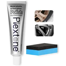 Plextone Metall Polierpaste für Haus, Fahrrad, Boot und Auto Reinigung, Legierung Rad Reiniger, Rostentferner für Metall, Allzweck Metall Reiniger 50ml