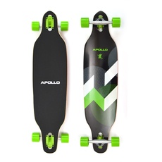 Apollo Longboard SUVA Flex III Special Edition Komplettboard mit High Speed ABEC Kugellagern inkl. Skate T-Tool, Drop Through Freeride Skaten Cruiser Boards