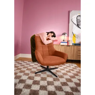 OTTO home Ohrensessel LEMOORE 80 x 99 x 89 cm orange drehbar