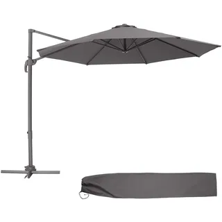 Tectake Daria Ø 300 cm Grau