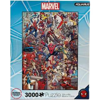 AQUARIUS Marvel Spider-Man Heroes Puzzle (3000 Teile Puzzle) – Offiziell Lizenziertes Marvel Comics Merchandise & Collectibles – blendfrei – präzise Passform – 81,3 x 114,4 cm