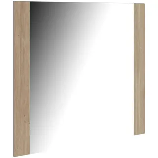 Livetastic Wandspiegel , Kaschmir, Eiche Bianco , Holz, Glas, Holzwerkstoff , Eiche , massiv , quadratisch , 82x80x2 cm , Ablage , Garderobe, Garderobenspiegel
