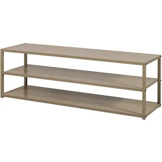 Livetastic Lowboard , Braun , Metall , 3 Fächer , 120x40x35 cm , stehend , Wohnzimmer, TV Möbel, Lowboards, Lowboards stehend