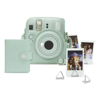 FUJIFILM instax mini 13™ Zubehörset, Accessory-Kit, inkl. Kameratasche, Mini-Album und Fotoclips, Lagoon Green