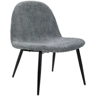 Livetastic Loungesessel , Blau, Schwarz , Holz, Metall, Textil , Pappel , Sperrholz , 63x82x74 cm , Wohnzimmer, Sessel, Polstersessel