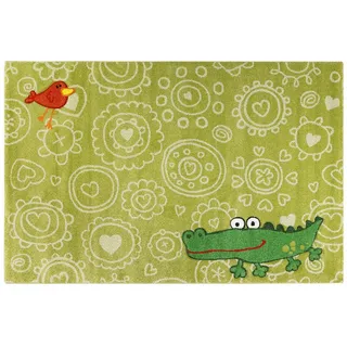 Sigikid Kinderteppich , Grün , Textil , Tier , rechteckig , 200x290 cm , Textiles Vertrauen - Oeko-Tex® , für Fußbodenheizung geeignet, in verschiedenen Größen erhältlich, Fasern thermofixiert (heatset), pflegeleicht , Teppiche und Böden, Teppiche, Kinderteppiche