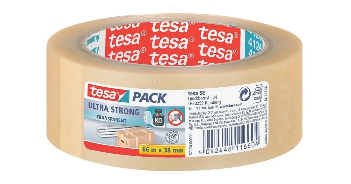 Tesapack Tesa Klebeband tesapack Ultra Strong 38 mm x 66 m 1 St. | juuhu.at