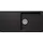 Formhaus D-100L links Einbauspüle Cristalite schwarz Handbetätigung 1000 x 500 mm