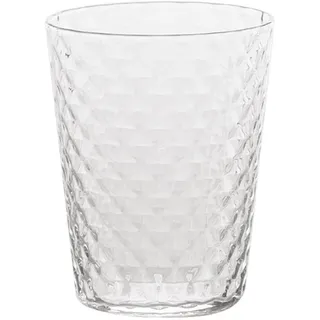 Zafferano Veneziano Mixology Glas für Cocktails Longdrinks Spirituosen | 4 Stück | Facetten Muster | mundgeblasen | Handarbeit (Tumbler (VN01000))