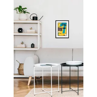 queence Bild »TXL AIRPORT« Berlin   Deutschland   Flugzeuge   Magazincover 1 Stk. tlg. HD Premium Poster-Druck inkl. Holzrahmen, gelb