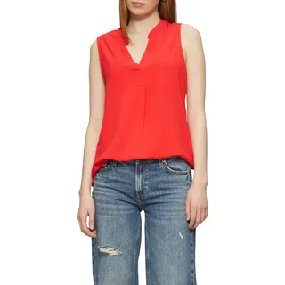 QS Klassische Bluse ohne Ärmel, rot
