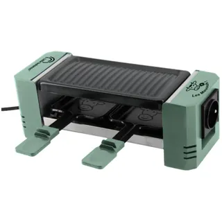LTTLE BALANCE 8949 Happy Connect 2-4 Meuuuh...!, Raclette für 1 oder 2 Personen, Montage in Reihe von 4 Geräten möglich, PFAS-frei, antihaftbeschichtet, 320 W, Tanne