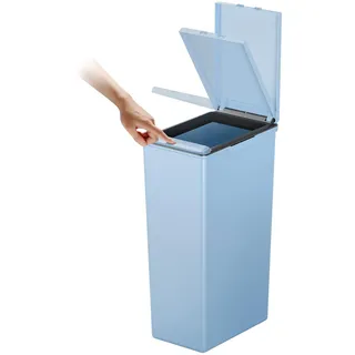 EKO Morandi Touch Recycling-Mülleimer, Titanblau, 30 Liter