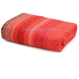 Bassetti MONREALE Tagesdecke aus 100% Baumwolle in der Farbe Rot R1, Maße: 265x255 cm - 9322001