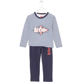 Lee Cooper Herren Pijama algodón niño Pyjama-Set, Marine,