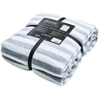 done.® Stripes Kuscheldecke 150 x 200 cm Grau
