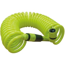 Amig - Spiralschlauch - aus Polypropylen - ausziehbar bis zu 7,5 m - inkl. Bewässerungslanze, Adapter und 2 Verbindungsstücken - Ideal für Gartenarbeit oder Reinigung - Farbe: Pistazie grün