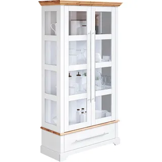 OTTO home Vitrine Meliss 94 x 39 x 169 cm Gelb/Weiß